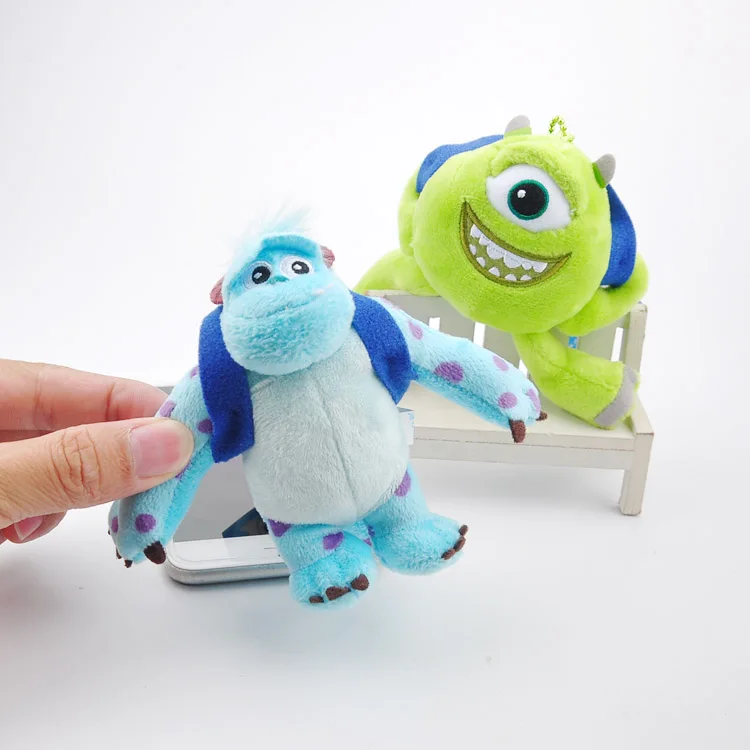 1pcs 10cm Monsters plush pendants Mike Wazowski and James P. Sullivan sulley stuffed soft toys doll children birthday gift | Игрушки и