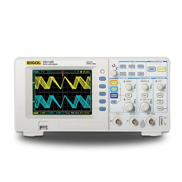 RIGOL оригинальный DS1102E цифровые осциллографы 100 МГц полоса пропускания 2