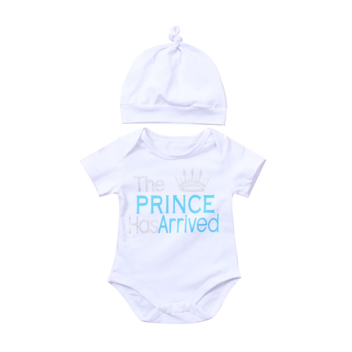Newborn Baby Boys Prince Clothes Jumpsuit Romper Bodysuit Playsuit Hat Outfits |