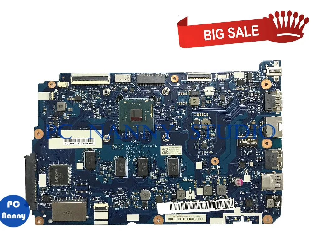 Материнская плата для ноутбука Lenovo Ideapad 110 15Ibr 5B20L77436 NM A804 N3710 4G