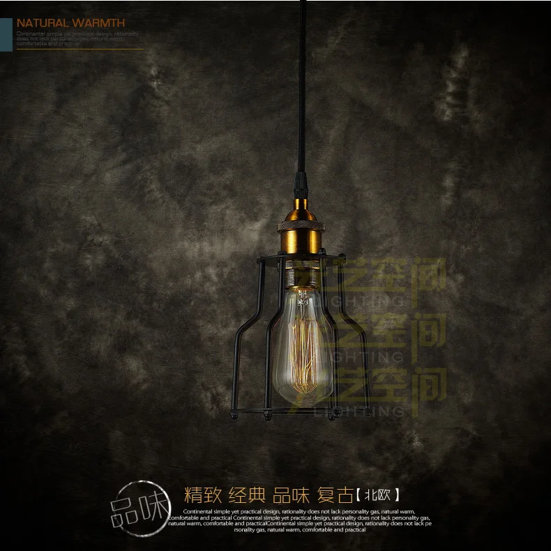 New Nordic American country single-head chandelier copper complex of ancient classical restaurant bar lamp creative p | Аксессуары для