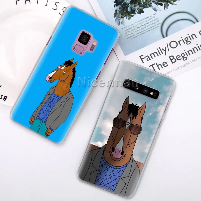 Чехол для телефона для samsung Galaxy S10e S10 S8 S9 плюс S6 S7 край A40 A50 A70 M20 крышка Конь БоДжек лошадь твердая PC чехол