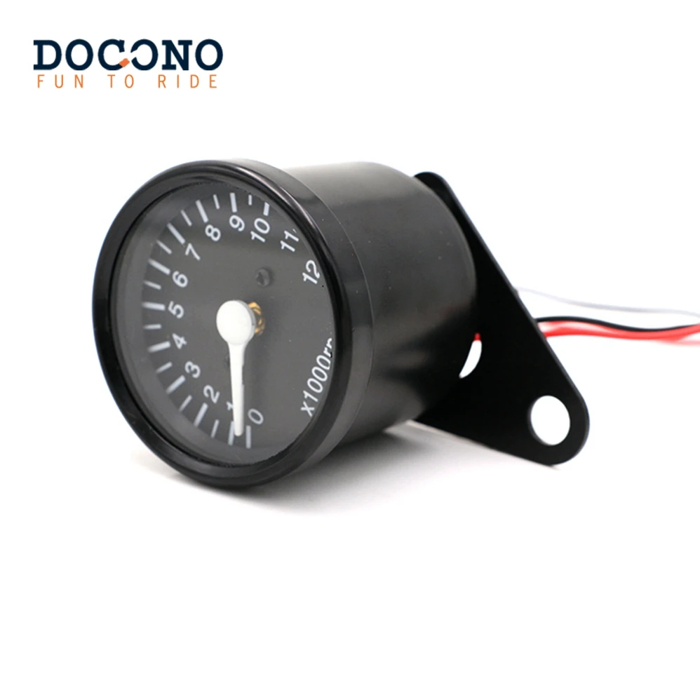 Универсальный 12В мотоциклетный тахометр измеритель частоты вращения Спидометр