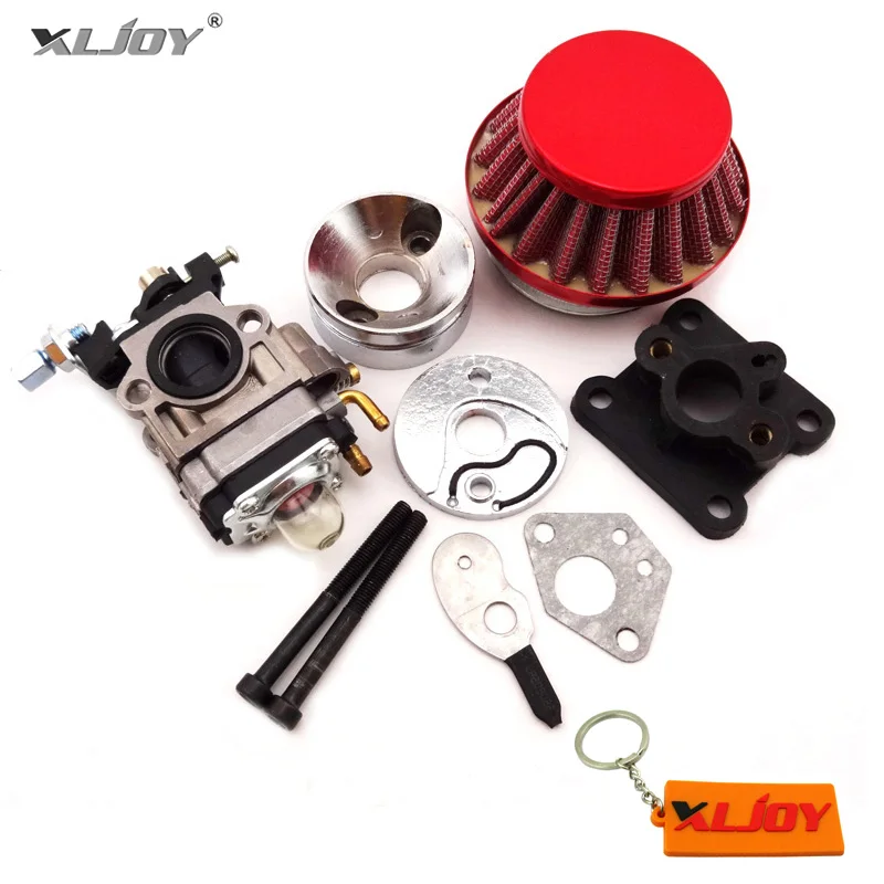 XLJOY гоночный карбюратор комплект Carb воздушный фильтр стек для 47cc 49cc мини ATV грязи