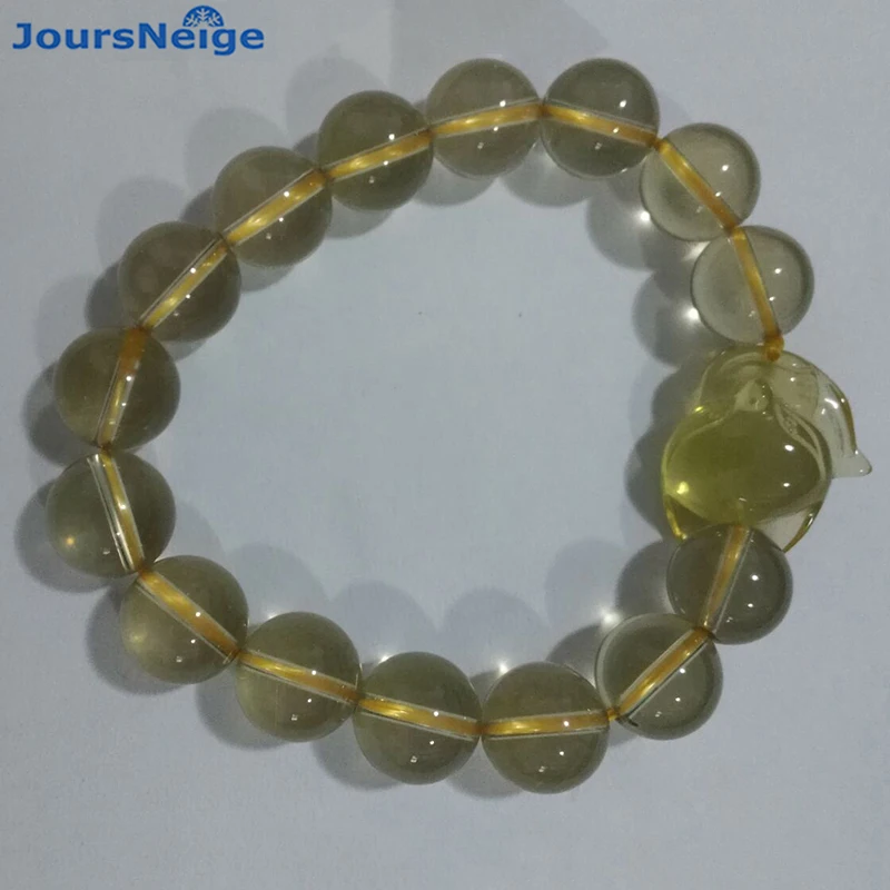 Браслет с натуральными кристаллами розового и желтого цвета 12 мм|crystal bracelet|natural
