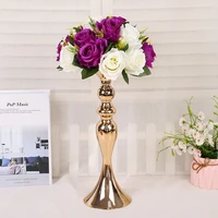 3 colors metal candle holders 50cm20 flower vase rack candle stick wedding table centerpiece event road lead candle stands