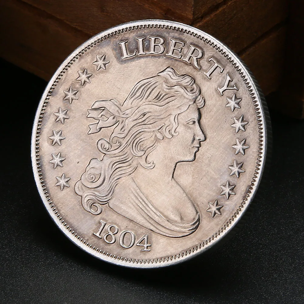 1804 американская Liberty Numismatics Серебряная иностранная памятная монета для сбора