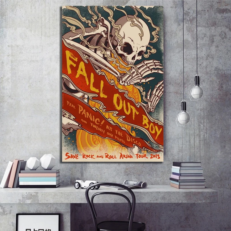 030 Fall Out Boy-постер с музыкальными звездами американской рок-группы 14x20 дюймов | Дом