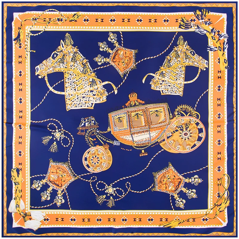 

Fashion Super Large Twill Silk Women Scarf 130*130cm Chinese Floral Birds Print Square Scarves Wraps Luxury Brand Gift Shawls