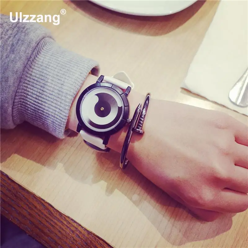 Модные Черные Стильные футуристические женские и мужские кварцевые наручные