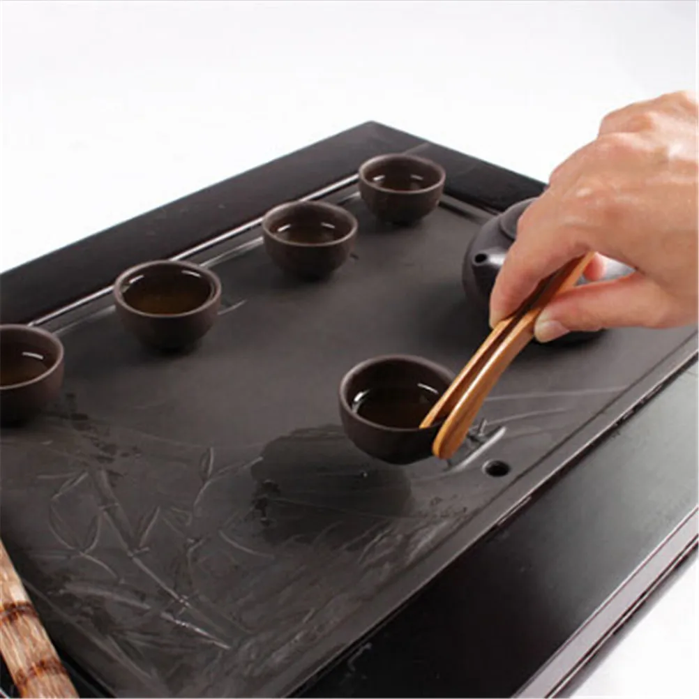 Бамбуковые зажимы для чая ручной работы пинцет изогнутые прямые аксессуары