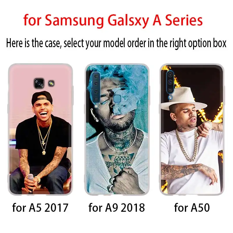 Chris Brown легкий Чехол для Samsung Галактики A12/A20/A51/A70/A20s/A21s/A32/A50/A50s/A42/A52/A72 5G A8 A7 A6 2018