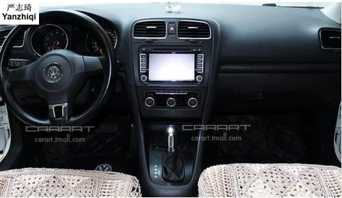 Полный набор наклеек из углеродного волокна для VW Volkswagen golf 6, всего 21 шт