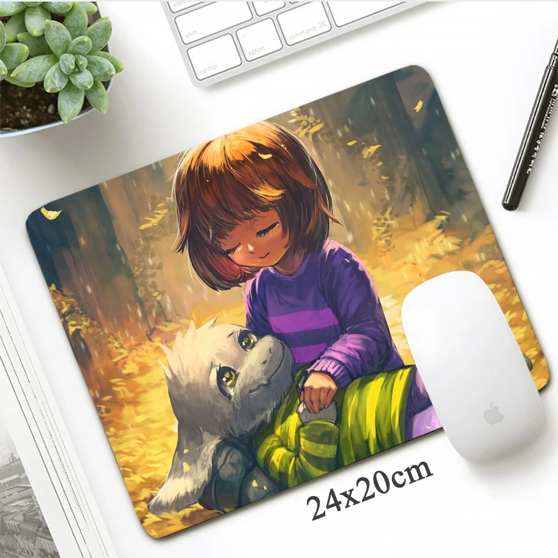 Игровой коврик для мыши в стиле аниме Undertale маленький размер 30x25 см