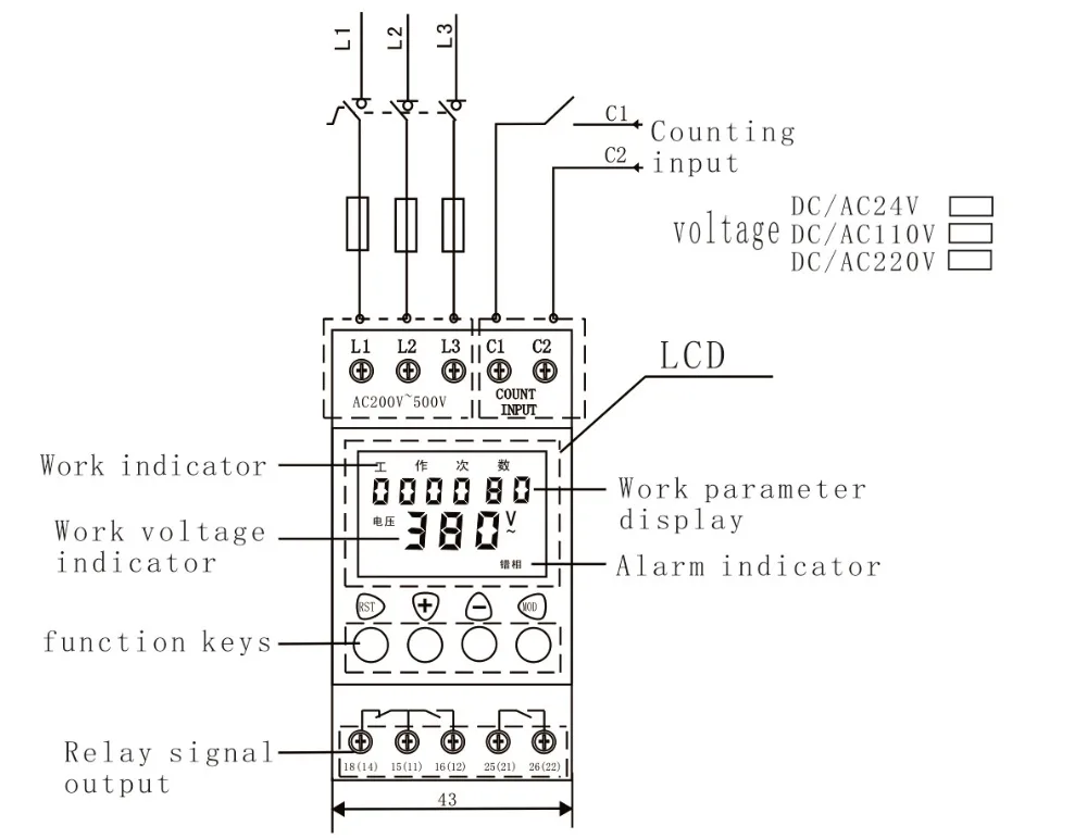 JVR800 1 Многофункциональный 3 фазный и