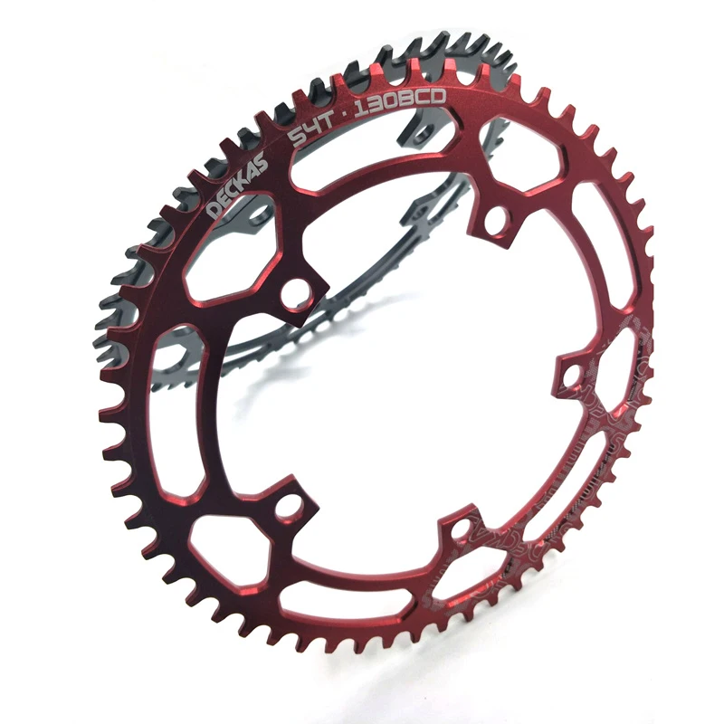 DECKAS круглый 130BCD 50T/T 52/54T/56T/58T велосипедная передняя Звездочка MTB велосипеда шатун