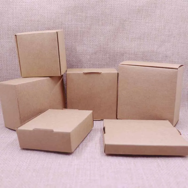 Новый 10 шт коробка DIY Милая крафт-бумага подарочная для свадьбы вечеринки по
