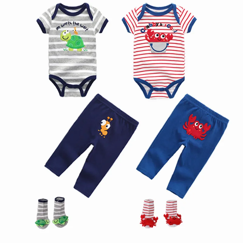 Детский летний комбинезон с коротким рукавом на возраст 6 12 месяцев|Комплекты