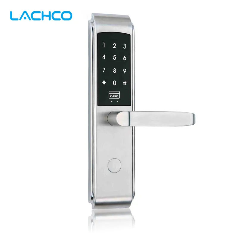 Умный дверной замок LACHCO L17017SS цифровой сенсорный экран пароль + RFID карта ключ 3