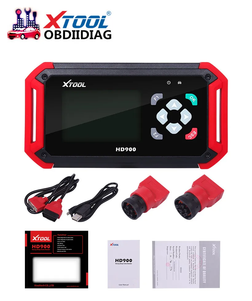 XTOOL HD900 Eobd2 OBD2 CAN BUS считыватель кодов Авто сверхмощный диагностический сканер