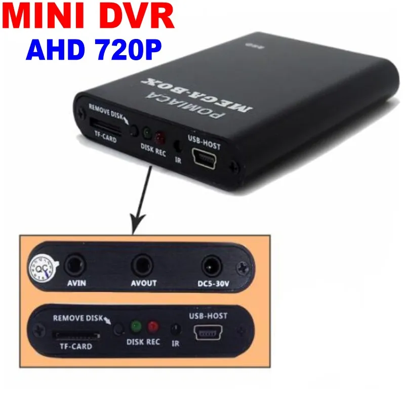 Мини видеорегистратор X box HD 1CH AHD для камеры в реальном времени CVBS камера