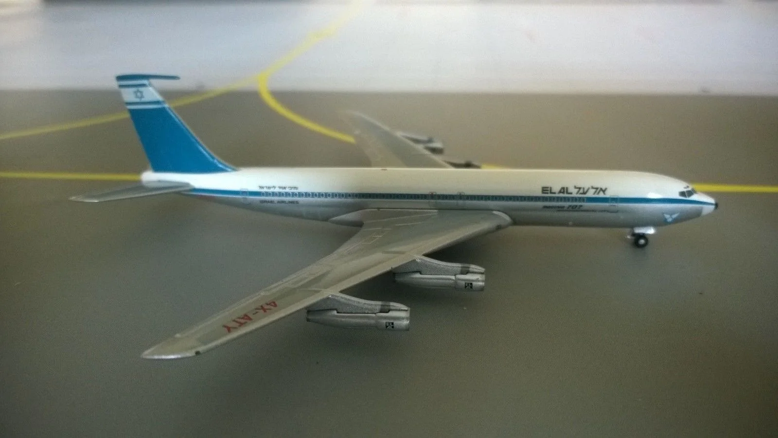 1:500 Израиля авиалинии Боинг 707 4X ATY с трёхмерными чертёжами|aircraft model|airliner modelsmodel