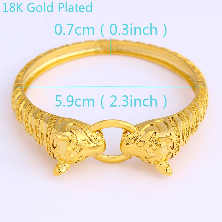

Brand Copper Fashion Jewelry Leopard Bangle&Bracelet Gold Jewelry Animal Bracelet Woman Man Gift