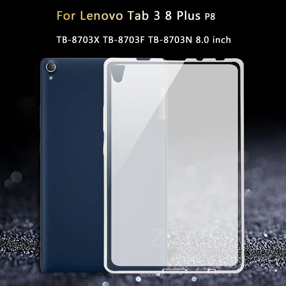 Tab 3 8plus Планшетный чехол для lenovo Tab 3 7 Essential tab3 710F 710L 710i/Tab3 8 плюс P8 TB-X103F TB-8703X TB3-850M TPU Силиконовый чехол - Цвет: Tab 3 8plus