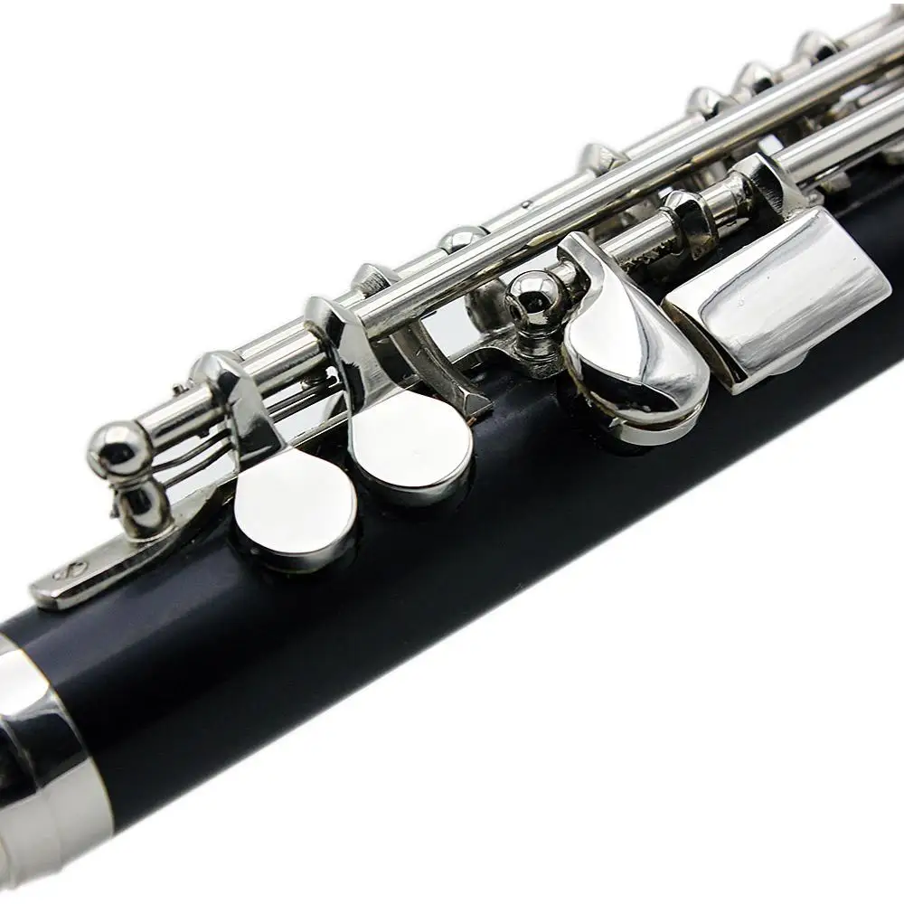 Half-size Flute Piccolo Cupronickel Silver Plated C Key Tone 16 Holes Piccolo w/ Stick Case Screwdriver Woodwind Instruments enlarge