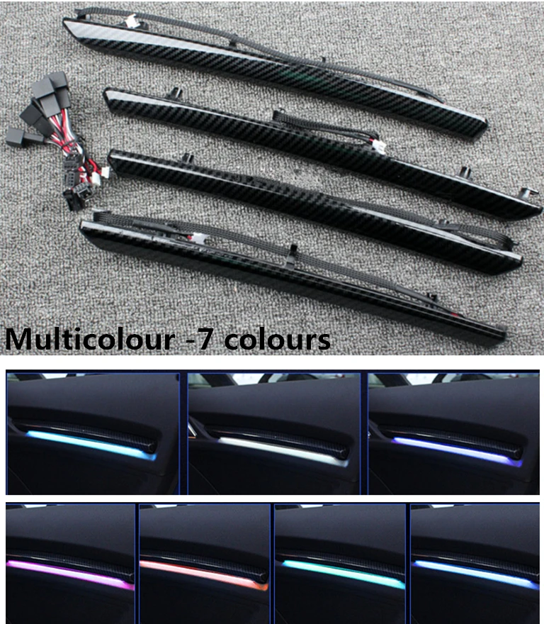 Автомобильная Дверная панель светодиодные декоративные атмосферные огни