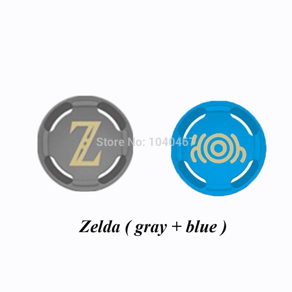 2pcs-zelda 4 шт Силиконовые аналоговые ручки для большого пальца джойстик Pokeball cap s крышка палочки крышка кожа для пульта переключения для Kind NS JoyCon контроллер - Цвет: 2pcs-zelda
