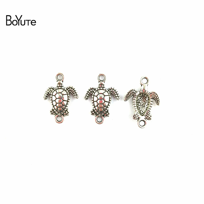 BoYuTe (50 шт./лот) Античные Серебристые бронзовые металлические соединители для
