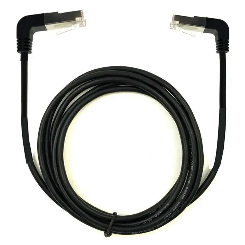 5 м Cat5 RJ45 вниз/вверх угол от мужчины к мужчине экранированный Ethernet Сетевой
