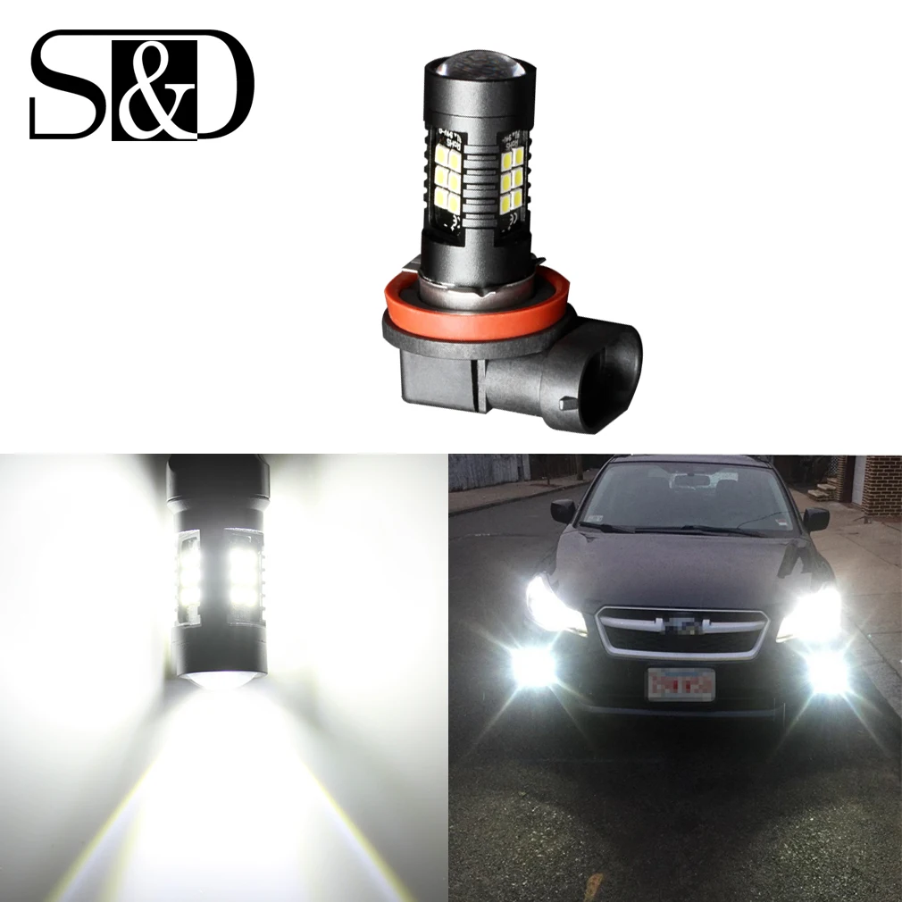 

1200Lm H11 LED Car Lights Auto LED Bulbs 3030 White Daytime Running Lights DRL Fog Light 6000K 12V - 24V LEDs Driving Lamp