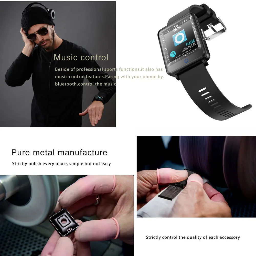 CV16 Smart Watch Men Women Heart rate Monitor Fitness Activity Tracker Sports IP67 Waterproof Smartwatch For Android IOS Phone |