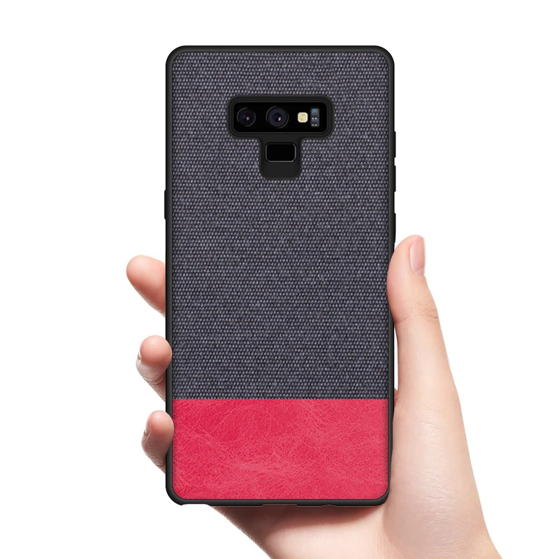 Case for Samsung Galaxy Note 9 8 soft silicone edge shockproof fabric back cover S7 Edge S8 S9 Plus case |