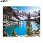 Полный квадратный алмаз 5D DIY Алмазная вышивка горное озеро пейзаж Алмазная Картина Вышивка крестом Стразы мозаика DD