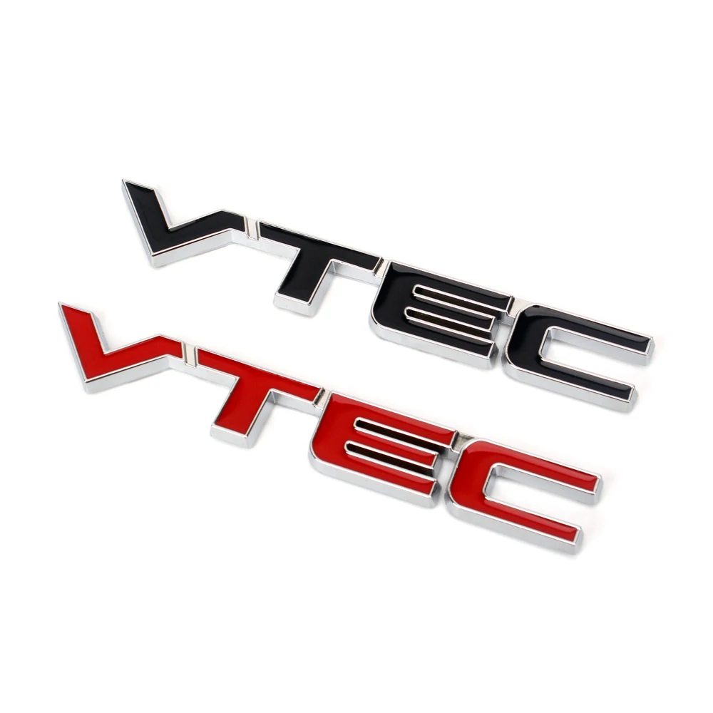 Металл Хром VTEC эмблема Стикеры задний багажник логотип знак отделка пропуск