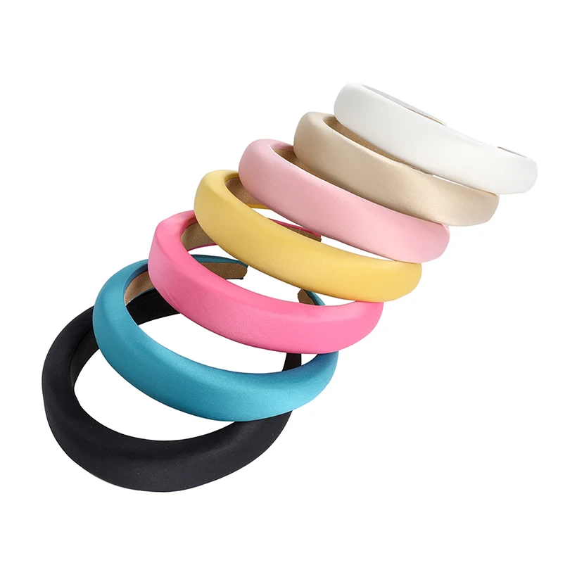 Повязка на голову LEVAO из молочного шелка средней толщины с подкладкой украшение