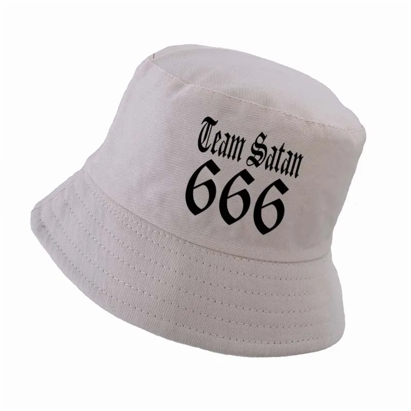 Команда сатана 666 cap Для мужчин Женская мода 100% хлопок Панама летняя в стиле хип