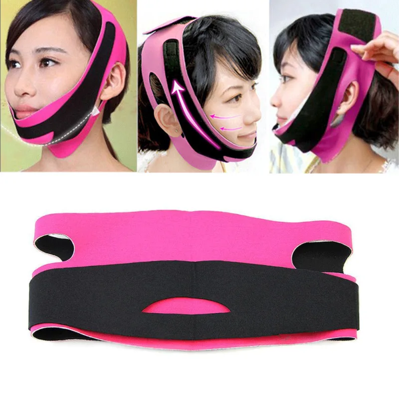 Chin Cheek Lift Up Massage Slimming Slim Mask Thin Belt Strap Band V Face Shaper | Дом и сад