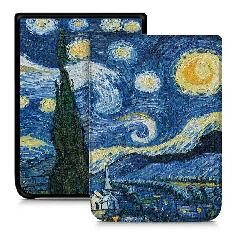 Starry Sky Магнитный смарт-чехол BOZHUORUI для 7,8 ''Pocketbook 740 InkPad 3 PB740 Ereader с автоматическим пробуждением/спящим модным ультратонким чехлом - Цвет: Starry Sky