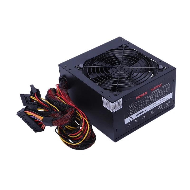 170-260V Max 500W Power Supply Psu Pfc Silent Fan 24Pin 12V Pc Computer Sata Gaming For Intel Amd | Компьютеры и офис