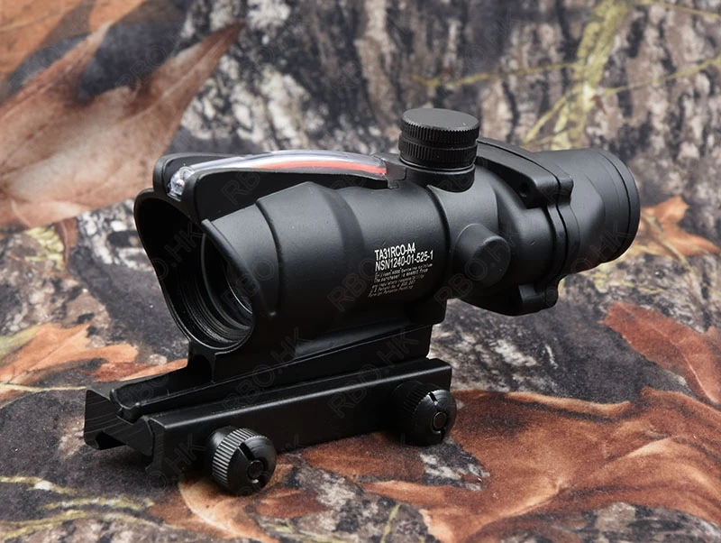 Тактический trijicon ACOG Стиль 1X32 красный точечный прицел красный волокно оптический прицел на винтовку с 20 мм Пикатинни M7262