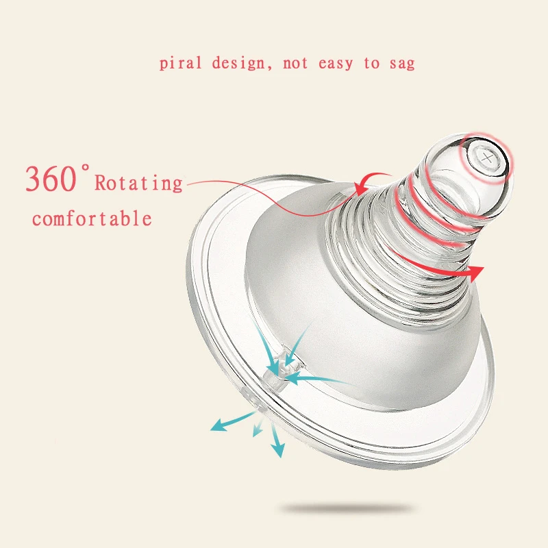 Oklady Baby Breast Feeding Nipple Kids Silicone Wide Caliber for Different Milk Bottle Pacifier Children Pure Solid |