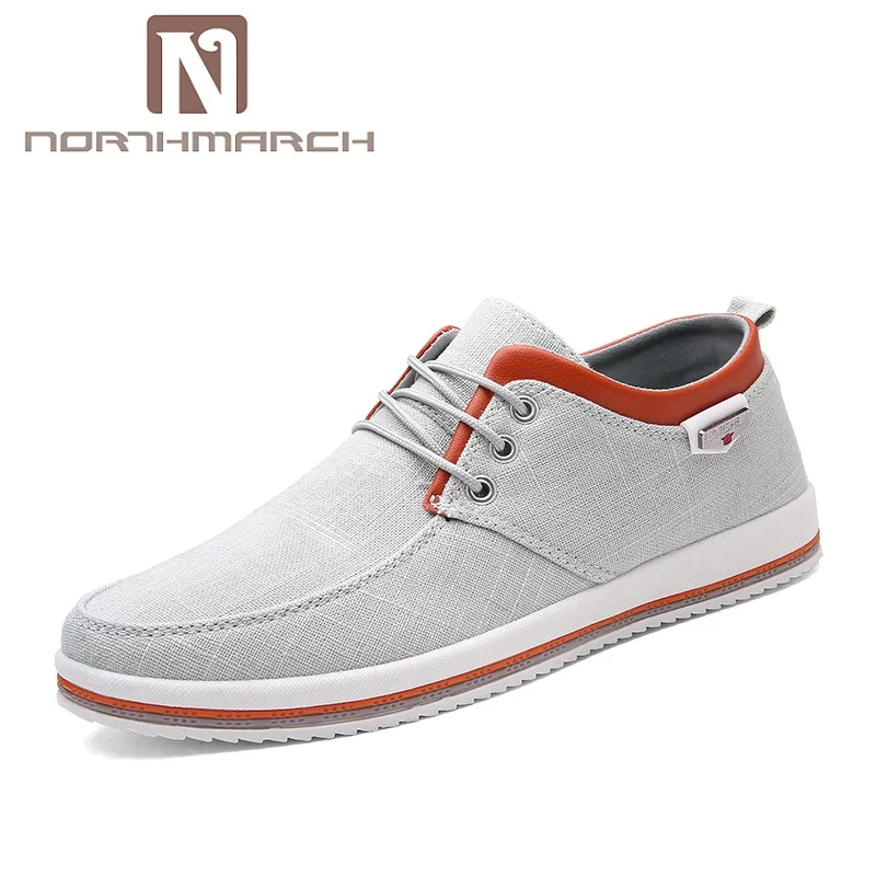 NORTHMARCH 2020 New Canvas Shoes Men High Quality Casual Breathable Lace-Up Espadrilles Footwear Zapatos Hombre | Обувь