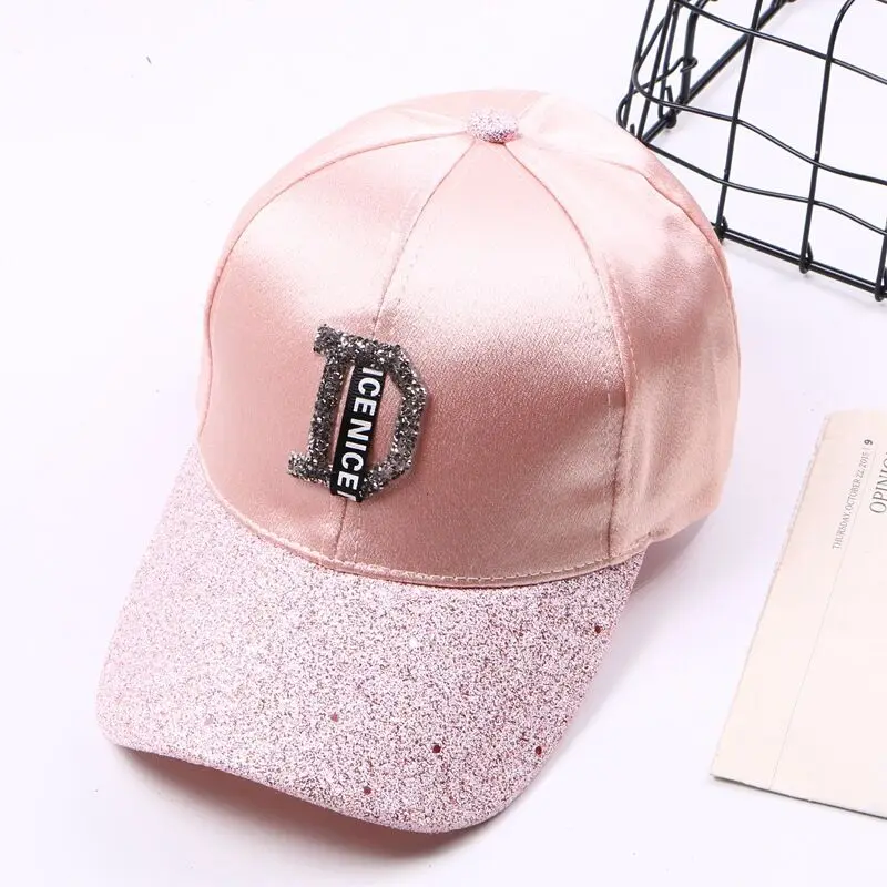 MAERSHEI Fashion Women'S Rhinestone Hats Luxury Female Baseball Cap Bling Diamond Cap Swag Casquette Girl Snap Back Gorras