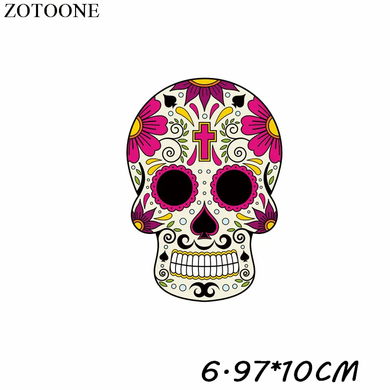 Наклейки для одежды ZOTOONE с термопередачей утюжок Переводные патчи сахаром и