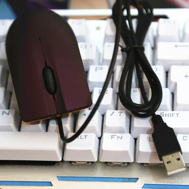 FFFAS Mini 1 2 м Проводная Usb портовая офисная маленькая мышь фиолетового цвета