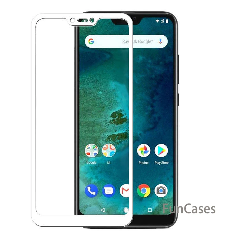 Защитное стекло для xiaomi mi a2 lite 6x 5x 8 pocophone f1 play glas на ksio xio poco a 2 светильник|Защитные